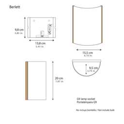 White Natural Linen Wall Sconce With Plug-In Shade. Half-Cylinder Lamp. Sconce. Lights - thumbnail 4