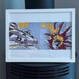 Roy Lichtenstein Whaam Print Framed White - thumbnail 2