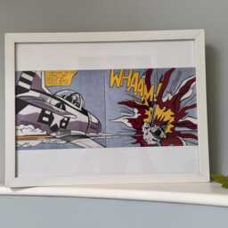Roy Lichtenstein Whaam Print Framed White - thumbnail 4