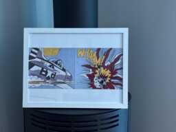 Roy Lichtenstein Whaam Print Framed White - thumbnail 1