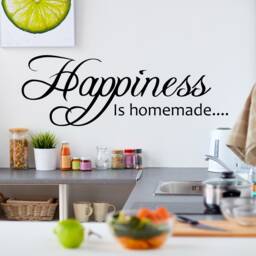 Happiness Is Homemade... Wall Sticker Decal Words Vinyl Kitchen Quote - thumbnail 2