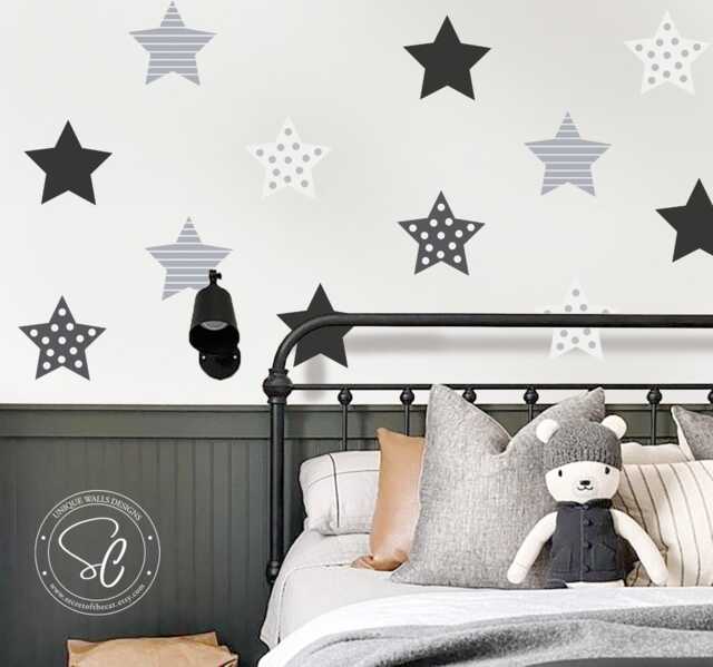 star Wall Decals - Confetti Nursery Decor, Set Of 20 - image 1