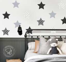 star Wall Decals - Confetti Nursery Decor, Set Of 20 - thumbnail 1