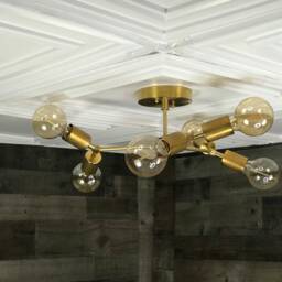 Halcyon Modern Geometric 6 Light Mid Century Industrial Chandelier - thumbnail 3