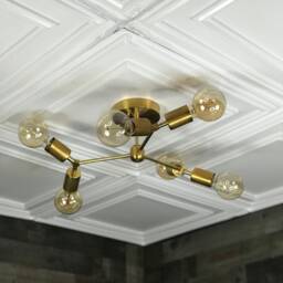 Halcyon Modern Geometric 6 Light Mid Century Industrial Chandelier - thumbnail 2
