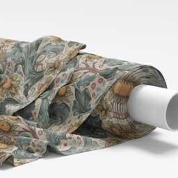 Custom Made William Morris Orchid Tourmaline Blackout Lining Curtains 3 - thumbnail 2