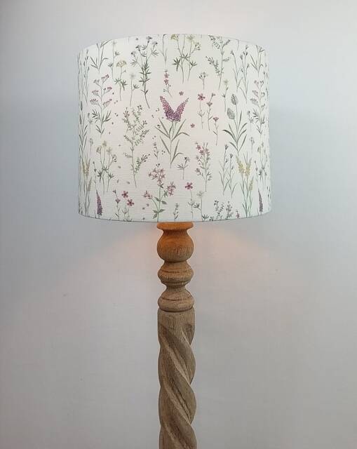 Floral Drum Lampshade Girls Nursery Bedroom - image 1