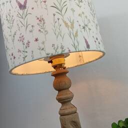 Floral Drum Lampshade Girls Nursery Bedroom - thumbnail 3