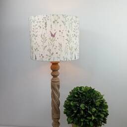 Floral Drum Lampshade Girls Nursery Bedroom - thumbnail 2