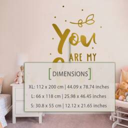 You Are My Sunshine Nursery Wall Decal, Baby Shower Gift - thumbnail 3