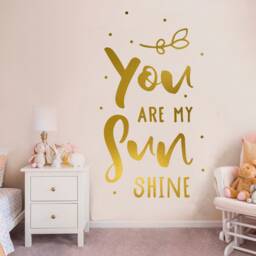 You Are My Sunshine Nursery Wall Decal, Baby Shower Gift - thumbnail 2