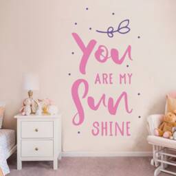 You Are My Sunshine Nursery Wall Decal, Baby Shower Gift - thumbnail 1