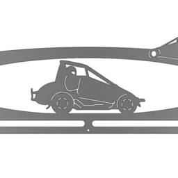 Dirt Track Racing Quarter Midget - Allied Medal Hanger Holder Display Rack - thumbnail 2