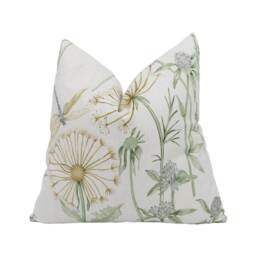 Sanderson - Wild Angelica Silver/Spring Leaf Stunning Hand Made Cushion Cover Designer Home D??cor Throw Pillow - thumbnail 1