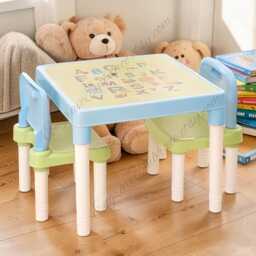 Kids Abc Table & Chair Set, Toddler Study & Play Furniture - thumbnail 2