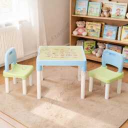 Kids Abc Table & Chair Set, Toddler Study & Play Furniture - thumbnail 3