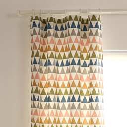 Cafe Curtain Window Valance/Window Treatment Topper/Kitchen/Bathroom/Kids Nursery Living Room Panel-Geometric Triangle, Free Gift - thumbnail 3