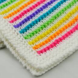 Sassy Stripes Baby Blanket Knit Blanket Pattern, PDF Download - thumbnail 4