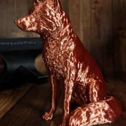 3D Printed Fox Figurine Home Decor Gift - thumbnail 2