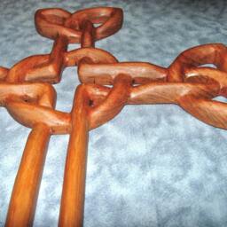 Celtic Christian Cross Of Daniel Wall Hanging Irish Trinity Knot Wood Carved Art Woven Gaelic St. Patrick Home Decor Collector - thumbnail 2