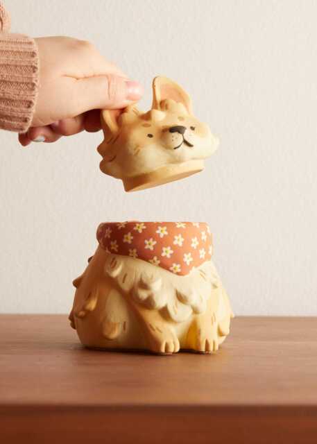 Custom Dog Portrait Jar - Handmade Eco Resin Sculpture Personalized Pet Memorial Gift - image 1