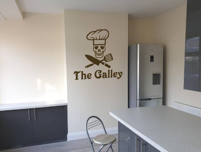 The Galley Wall Sticker, Chef Decal, Kitchen Stickers, Decor, Skull Decals, Sticker - image 1