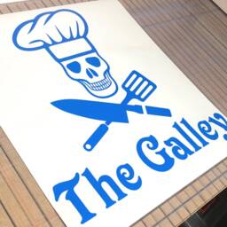 The Galley Wall Sticker, Chef Decal, Kitchen Stickers, Decor, Skull Decals, Sticker - thumbnail 2