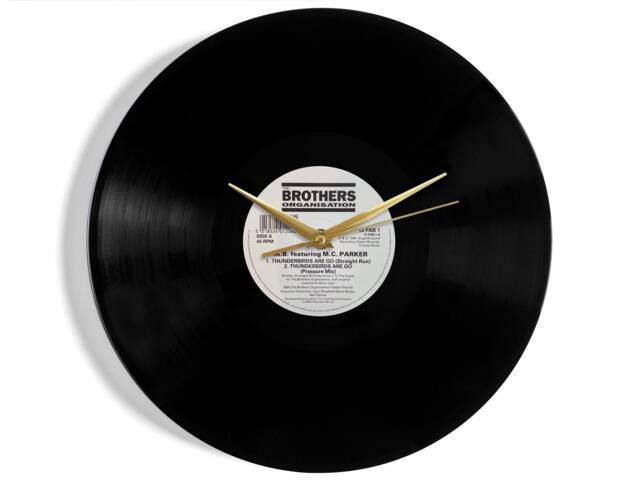 Thunderbirds Vinyl Record Wall Clock - image 1