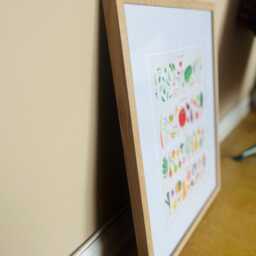 Seasonal Guide To Produce - Illustrated Foodie Gift, Framed Or Unframed - thumbnail 3