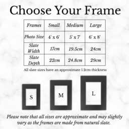 "Welsh Custom Engraved Family Slate Photo Frame -""Teulu [Name]" - thumbnail 3