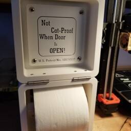 Extra Large Cat-Proof Toilet Paper Holder - thumbnail 3