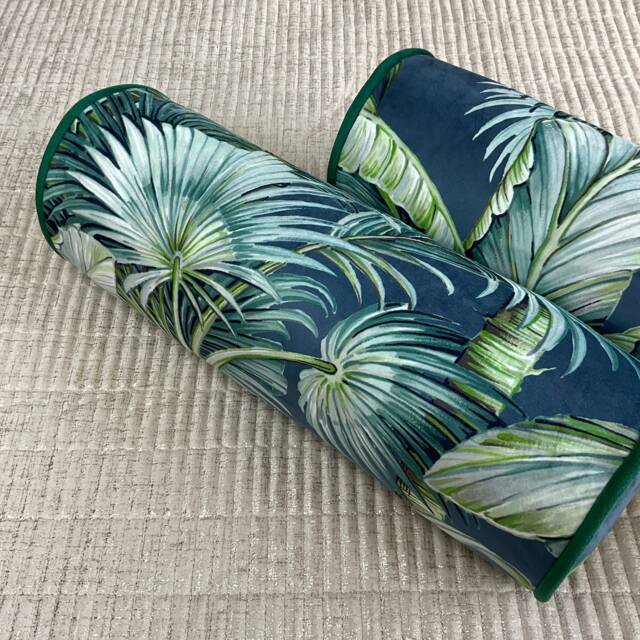 "Tropical Palm Green Cushion Bolster 16"" X 6" - image 1