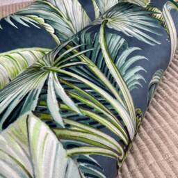 "Tropical Palm Green Cushion Bolster 16"" X 6" - thumbnail 4