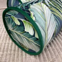 "Tropical Palm Green Cushion Bolster 16"" X 6" - thumbnail 2