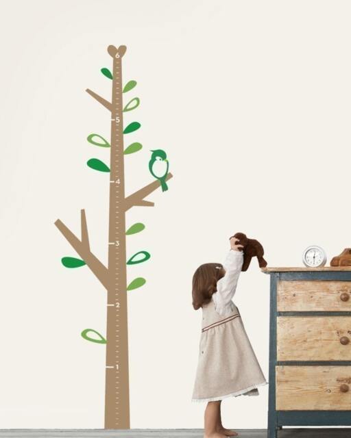 Kids Growth Chart Tree - Children's Vinyl Wall Sticker - image 1