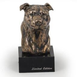 American Staffordshire Terrier - Small, Dog Marble Statue, Limited Edition, Artdog. Made Of Cold Cast Bronze. Perfect Gift. Limited Edition - thumbnail 2