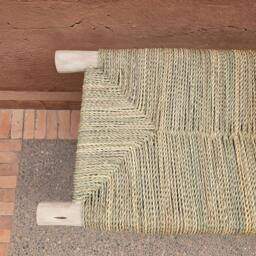 Moroccan Bench With Palm Leaf Cord - thumbnail 3