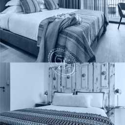 Modern Tradicional Portuguese Blanket - Cotton Bed Cover Sofa Coverlet Sustainable Home Decor Woven Covering Made in Portugal - thumbnail 4