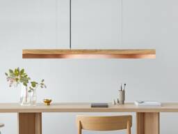 Pendant Lamp -Oak Wood & Copper - Dining Room Gantlights Led