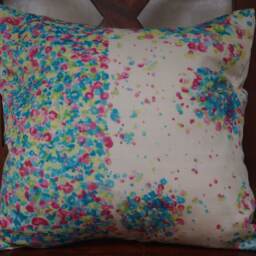 Printed Japanese Cotton Cushion Cover Called Nani Iro With Floral Patterns Several Models Available Rising Sun Series - thumbnail 2
