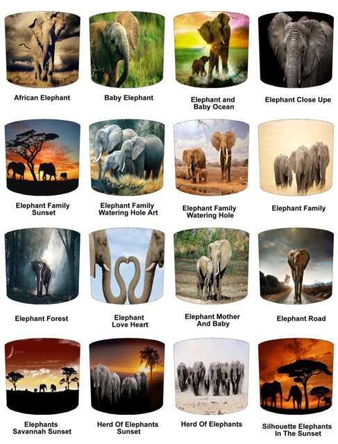 Elephant Drum Lampshade For Ceiling Light Pendants Or Table Lamp Bases - image 1