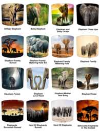 African Elephant Drum Lampshades For Ceiling Light Shades Pendants Or Table Lamp Shades