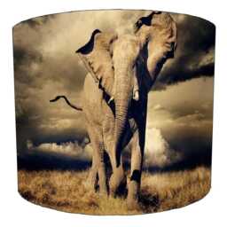 Elephant Drum Lampshade For Ceiling Light Pendants Or Table Lamp Bases - thumbnail 2