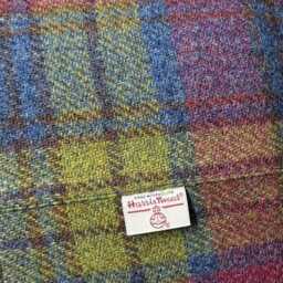 Harris Tweed Callanish Tartan Footstool With Steel Hairpin Legs - thumbnail 2