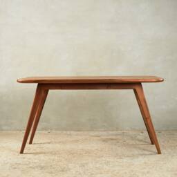 Luxurious Solid Walnut Dining Table - Japanese-Inspired Elegance & Stability For Modern - thumbnail 2