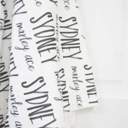 Personalized Organic Cotton Baby Blanket - Custom Name Swaddle - thumbnail 2