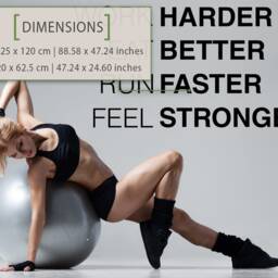 Gym Decals Fitness Exercise Stickers, Home Wall Decor - thumbnail 2