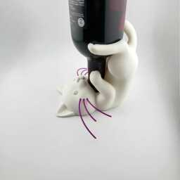 Drunk Cat Wine Bottle Holder - thumbnail 4