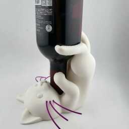 Drunk Cat Wine Bottle Holder - thumbnail 2