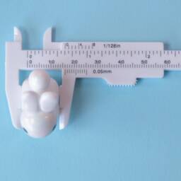 Opalescent Bunny Figurine With Hand Knit Scarf - thumbnail 4